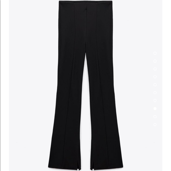 Zara Pants & Jumpsuits Zara Ribbed Flared Leggings Poshmark
